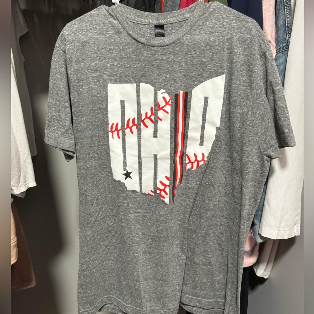 Ohio Baseball Tee - Gray